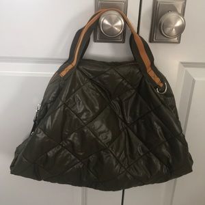 Quilted tote MZ Wallace inspired🧡💚